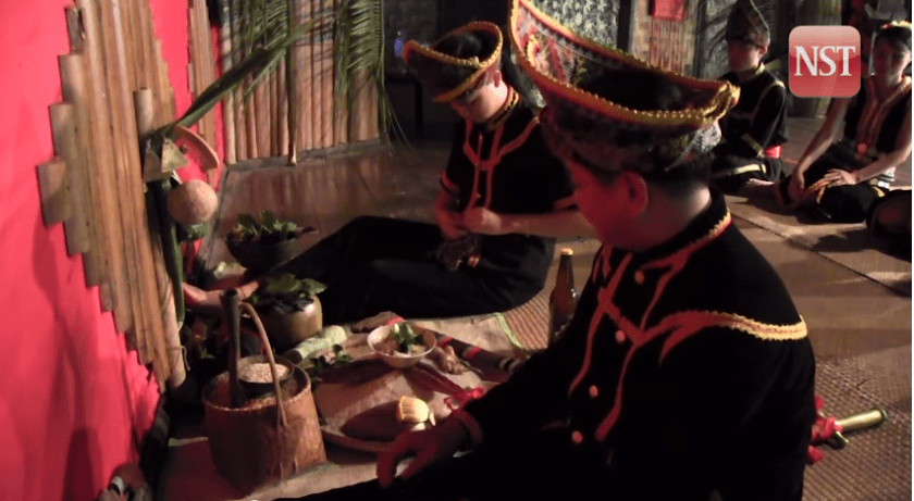 Preparing to perform the Magavau ceremony.